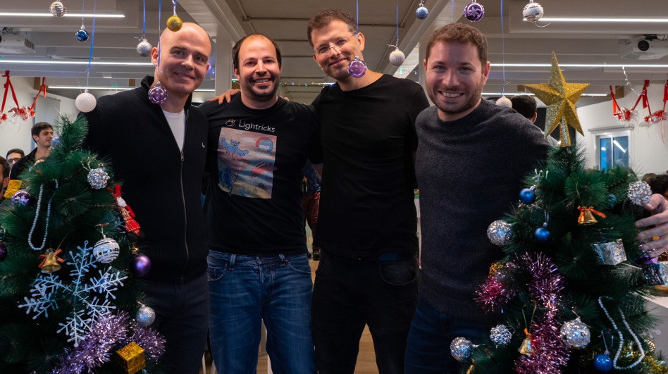 ירון אינגר ניר פוכטר, עמית גולדשטיין וזאב פרבמן (צילום: מנואל גלזר)