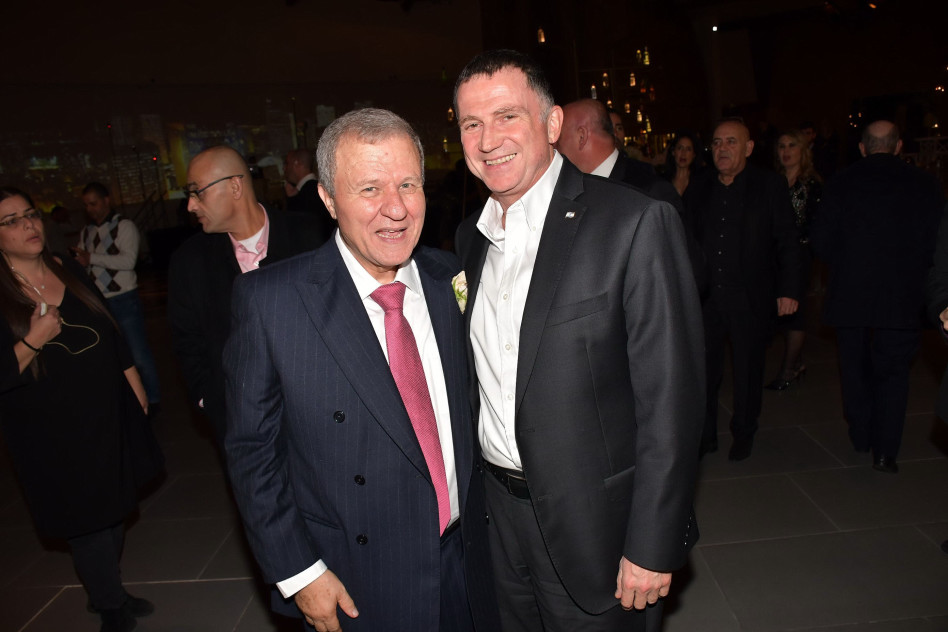 יולי אדלשטיין ומאיר שטרית (צילום: אביב חופי)