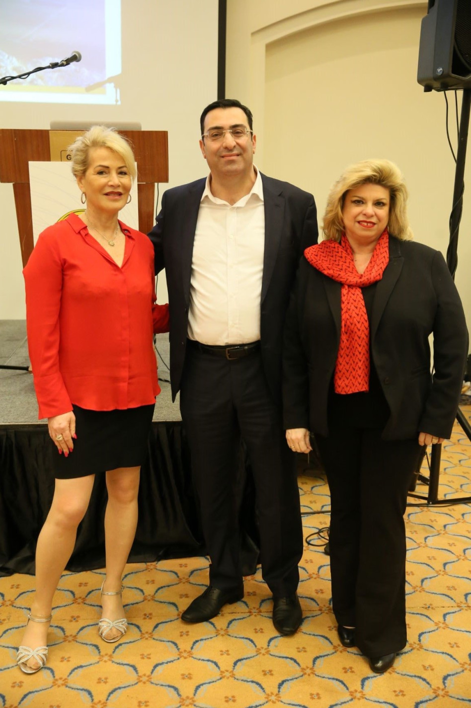 אלינה פרנקל-רונן, חוסאם בשארה ואיריס שטרק (צילום: ויסאם מסד)