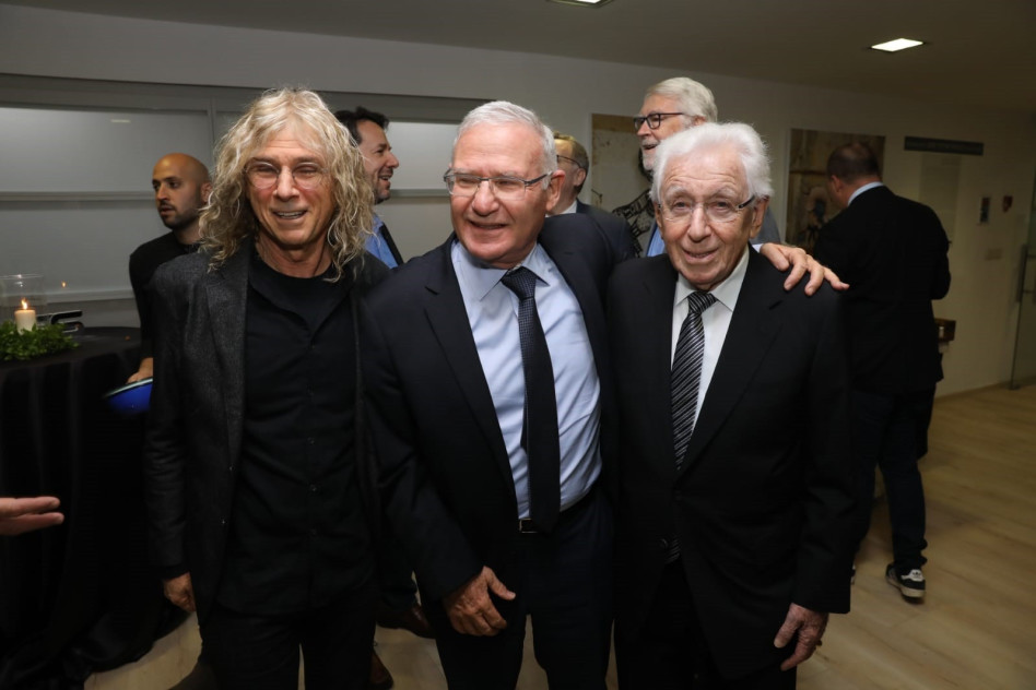 פרנק לואי, עמוס ידלין ודיויד לואי (צילום: חן גלילי)