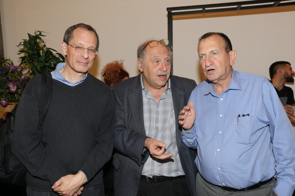 רון חולדאי, יוסי ורדי ויוג'ין קנדל (צילום: רפי דלויה)