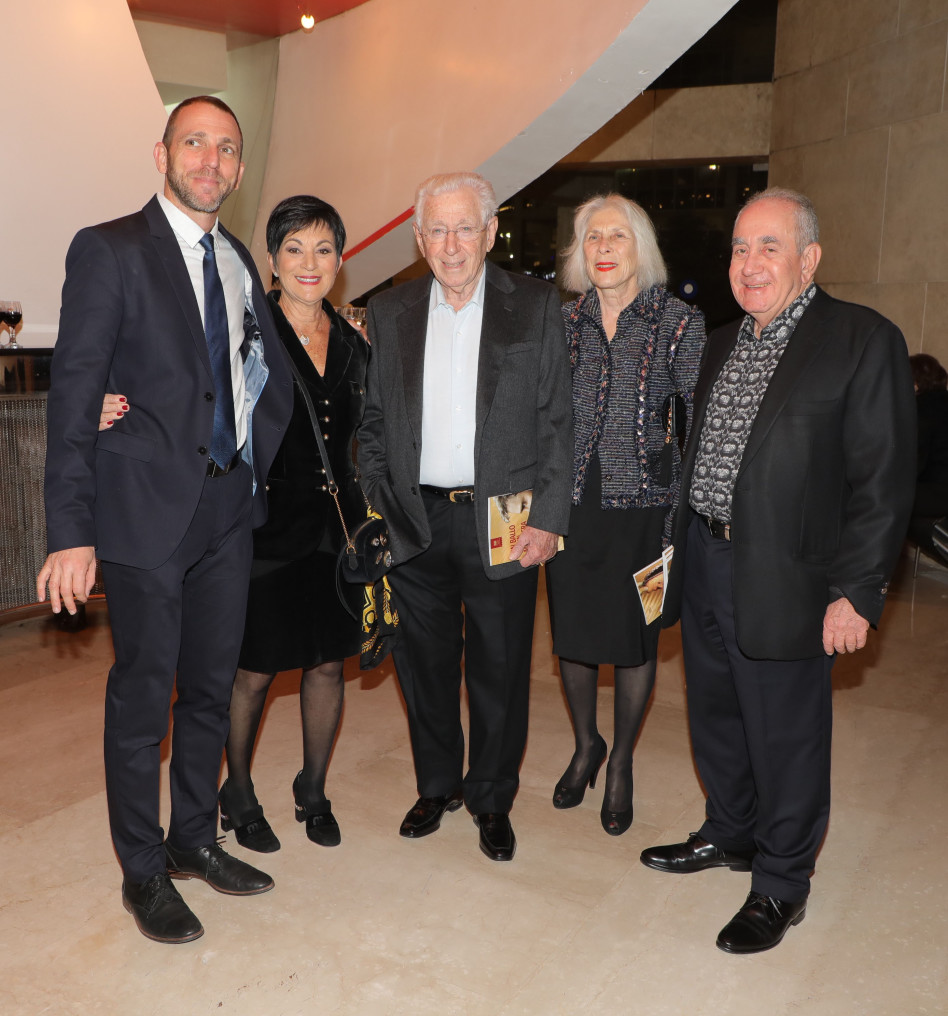 אלפרד וחוה אקירוב, פרנק לואי, עליזה יפו וצח גרניט (צילום: דנה קופל)