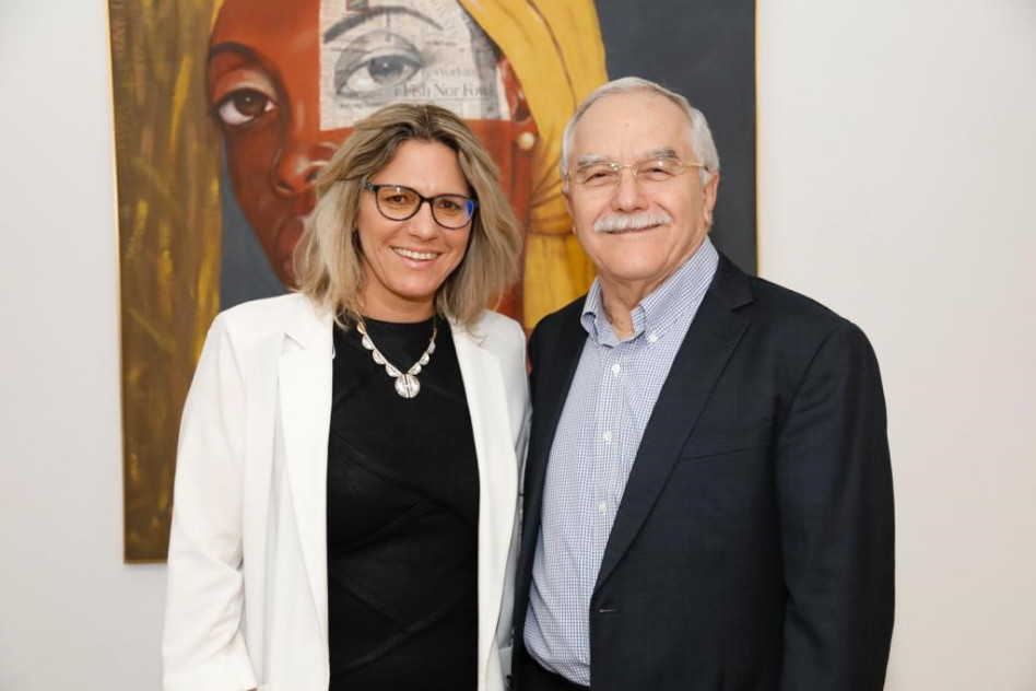 יאיר שמיר ואסנת לבציון- רוקח (צילום: יעל צור)