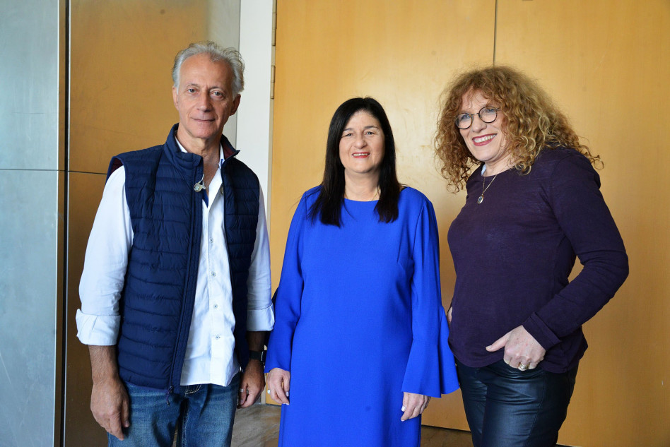 נורית גלרון, סמדר ברבר-צדיק ומתי כספי (צילום: תמר מצפי)