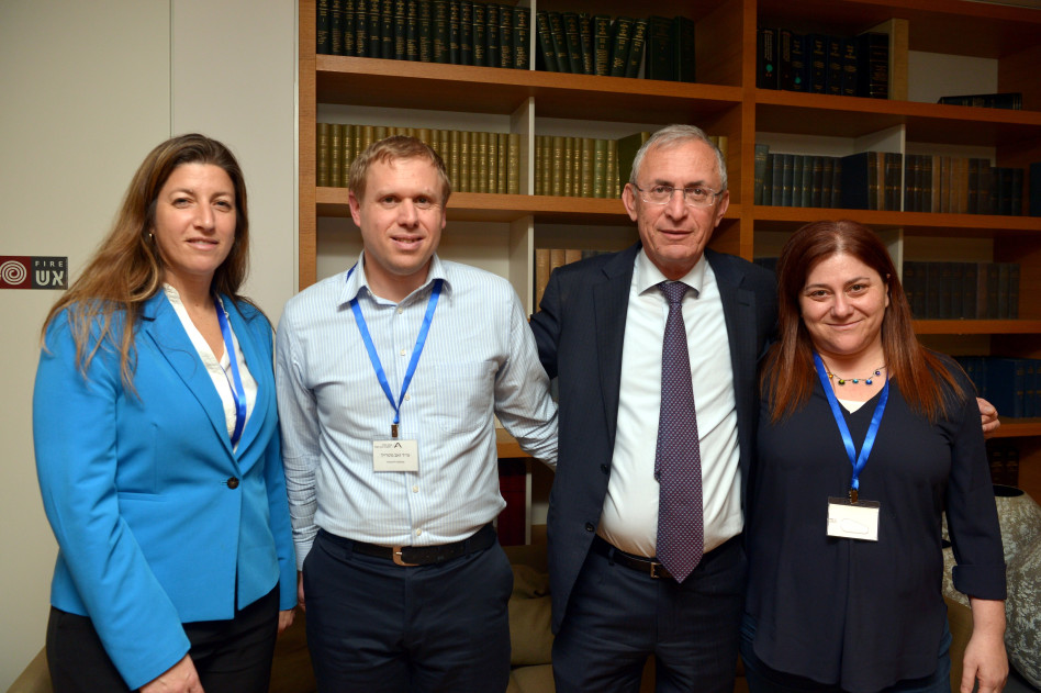 טל מישר, צבי אגמון, זאב גוטרייך ושיראל גוטמן עמירה (צילום: יוסי זליגר)