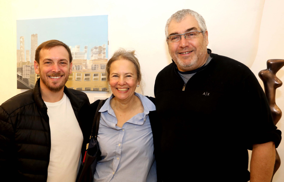 אהרון פרקש, גליה זמיר, אסף זמיר (צילום: סיון פרג' )