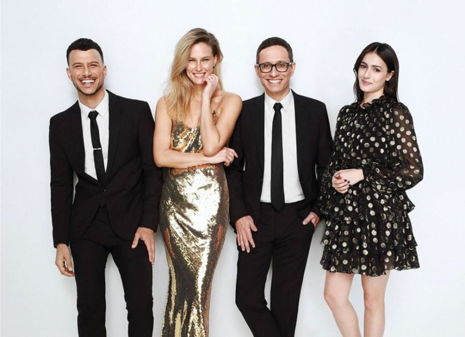 מנחי האירוויזיון: לוסי איוב, ארז טל, בר רפאלי, אסי עזר (צילום: אייל נבו)
