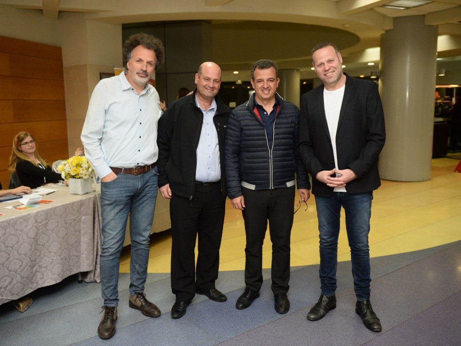 אדיר מילר, כרמל שאמה-הכהן, זהר ינון, ומשה בר (צילום: חן דמארי)