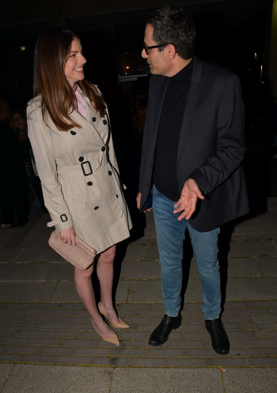 מצחקקים ונהנים. לירון ויצמן וארז טל (צילומים: אביב חופי)