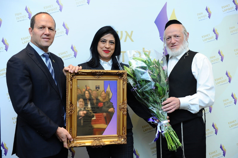 יהודה משי זהב, כרמית נעימי וניר ברקת (צילום: מנדי הכטמן)