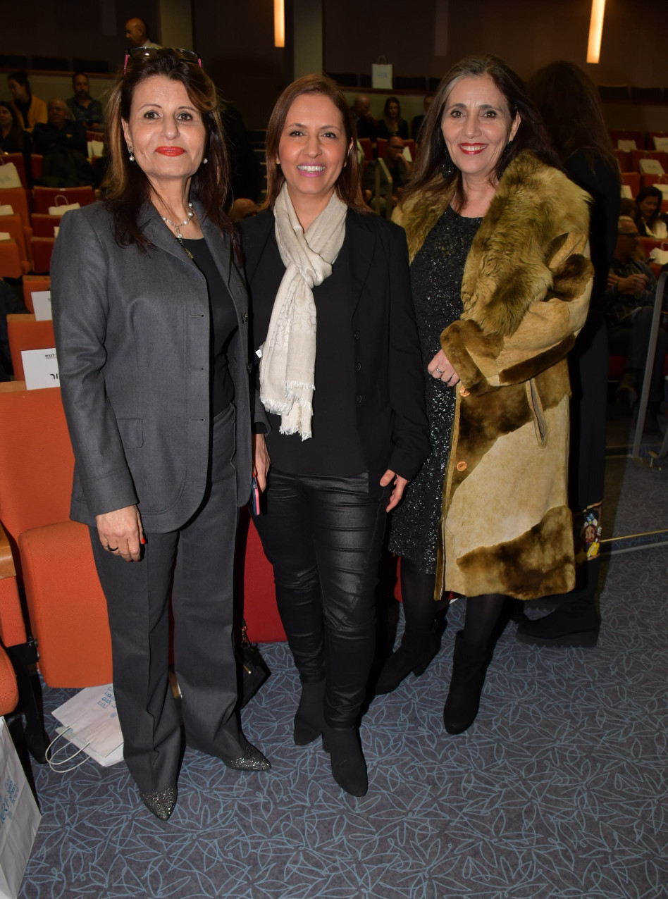 יוליה שמאלוב-ברקוביץ', גילה גמליאל ודליה איציק (צילום: אביב חופי)