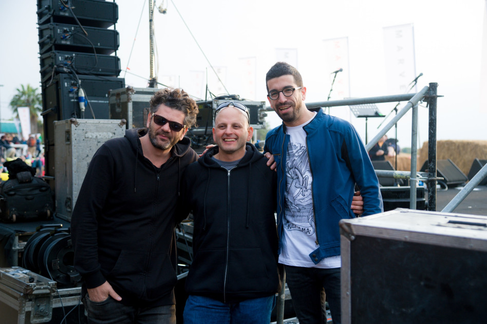 חנן בן ארי, גיא אזרד ואמיר דדון (צילום: יוסי מסה)