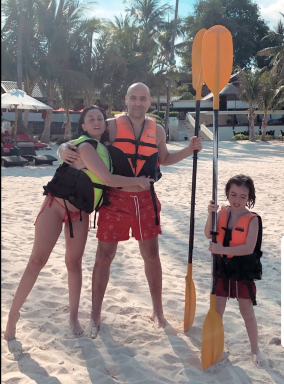 נופשים ונהנים. מאיה בוסקילה, עוזי ולני (צילומים: אינסטגרם)