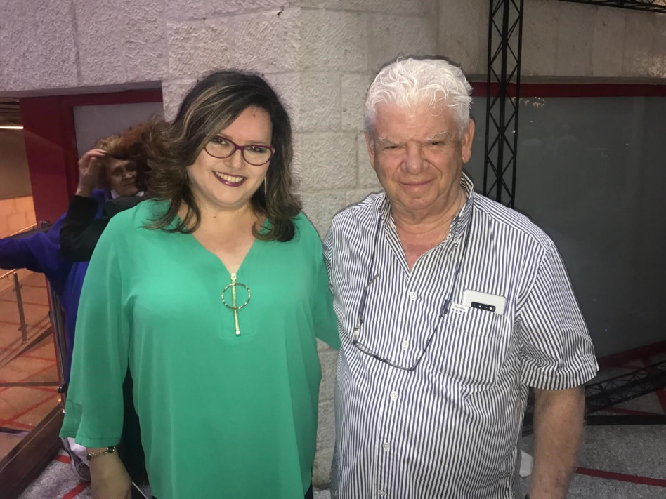 אלכס לנדסברג ואיריס לקנר (צילום: אור ניר)