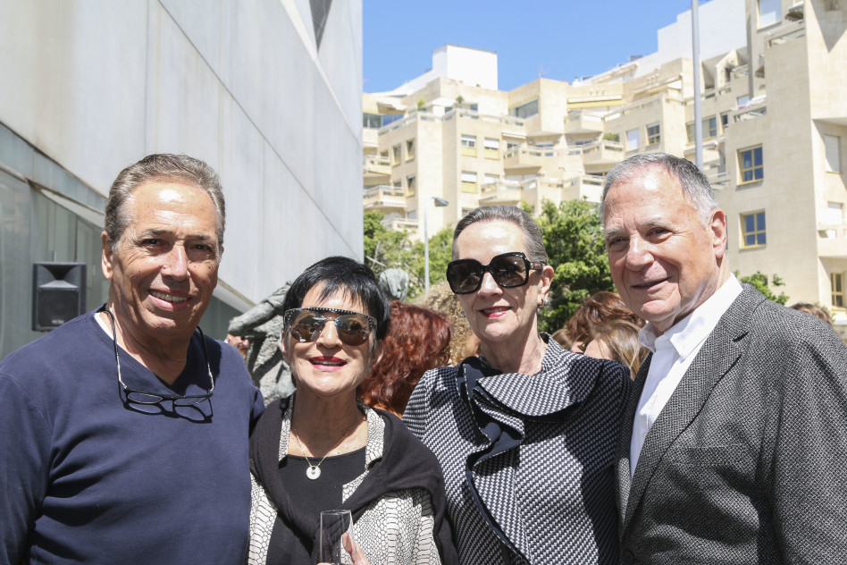 דני וג'ניס גילרמן ועליזה ואריאל יפו (צילום: עליזה מרגוליס-באר)