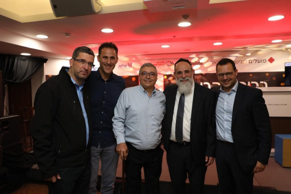 אבי סמואלס, קלמן סמואלס, אריק פינטו, ברק רגב, ואבי וורצמן (צילום: אביב גוטליב)