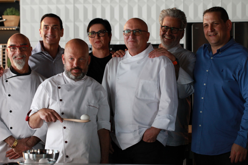 שוקי קובלנץ, אייל שני, ארז קומורובסקי, רותי ברודו, יונתן רושפלד, מתיו ברונפמן וישראל אהרוני (צילום: אילן בשור)