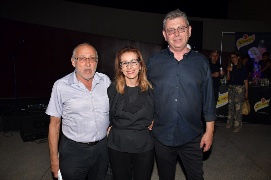 דני וייס, מיה דבש ומוטי ששון (צילום: אביב חופי)