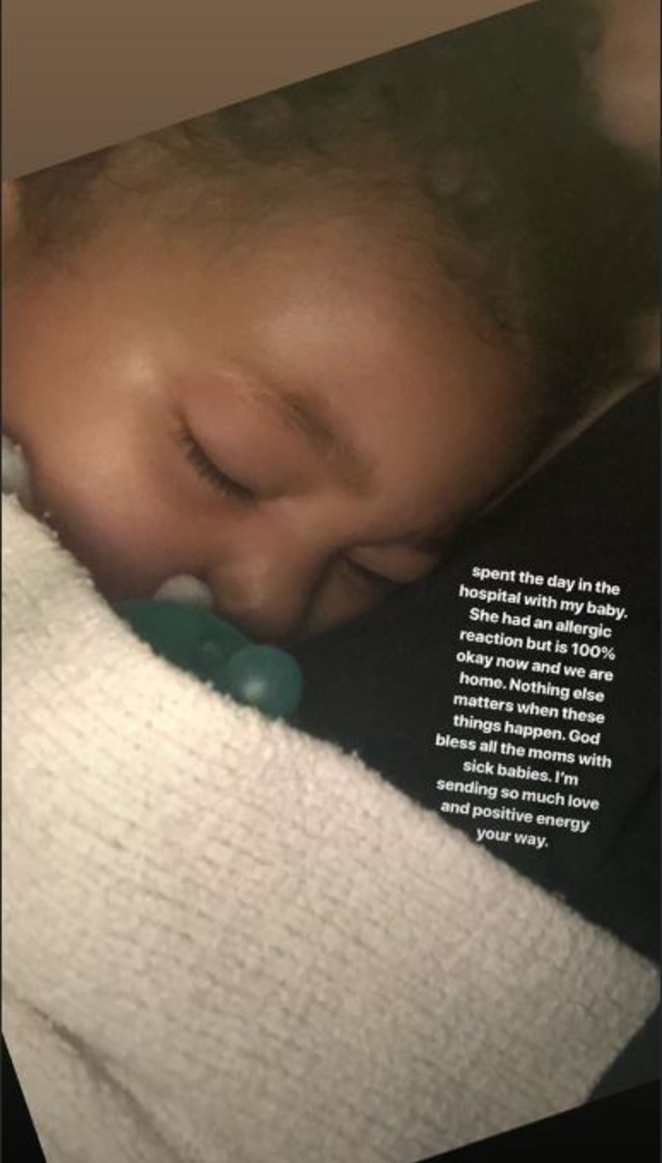 רק בריאות. (מתוך הסטורי של קיילי ג'נר)