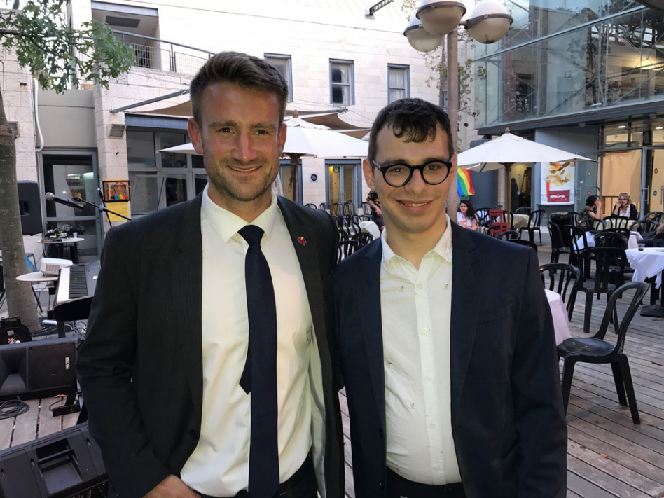 ערן גלובוס וקווין אליוט (צילום: אור ניר)