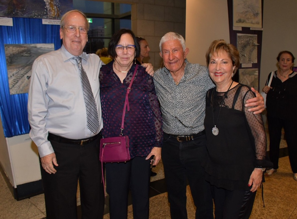 רעיה שטראוס, שמואל בן-דרור, אלן וצבי סטפק (צילום: אביב חופי )