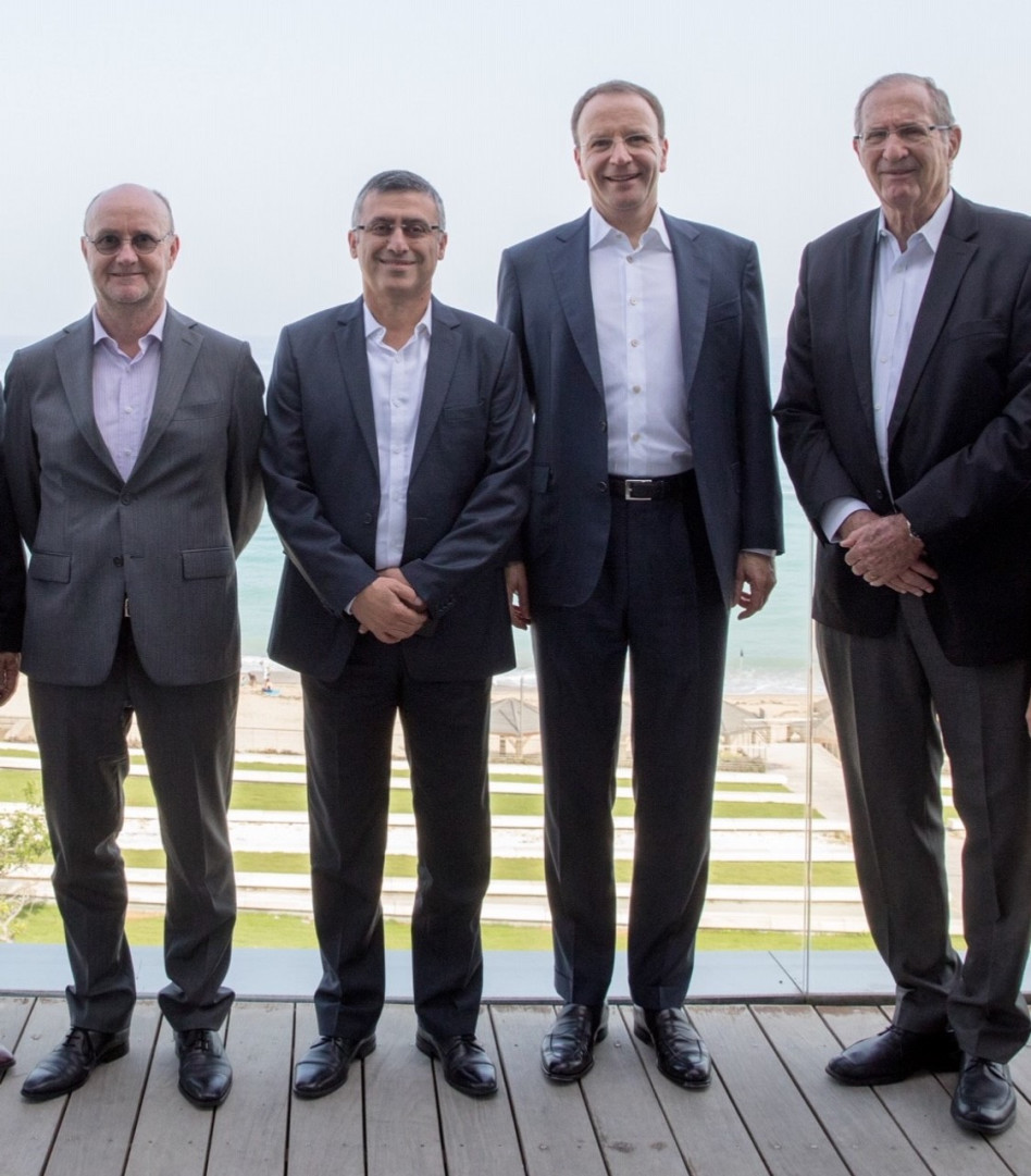 דן פרופר, מארק שניידר, אבי בן-אסאייג ומרקו סטמברי (צילום סשה פליט)