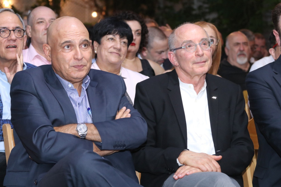 רון רובין ודוד פתאל (צילום: באידבות אונ' חיפה)