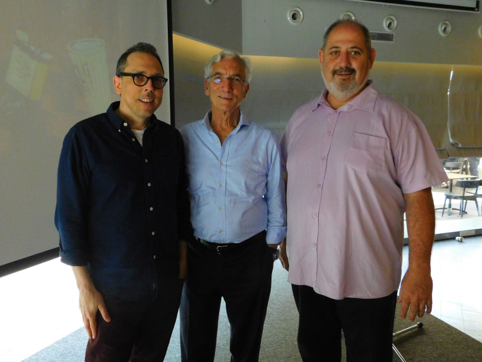 אליאב זכאי, סר רונלד כהן ובעז גאון (צילום: ענת כרמל)