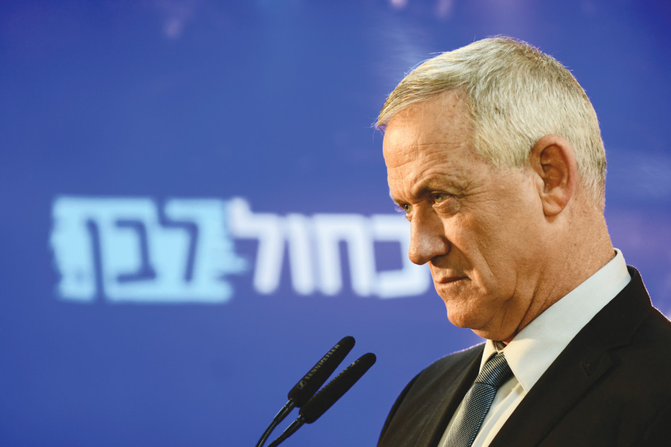 בני גנץ (צילום: תומר נויברג, פלאש 90)