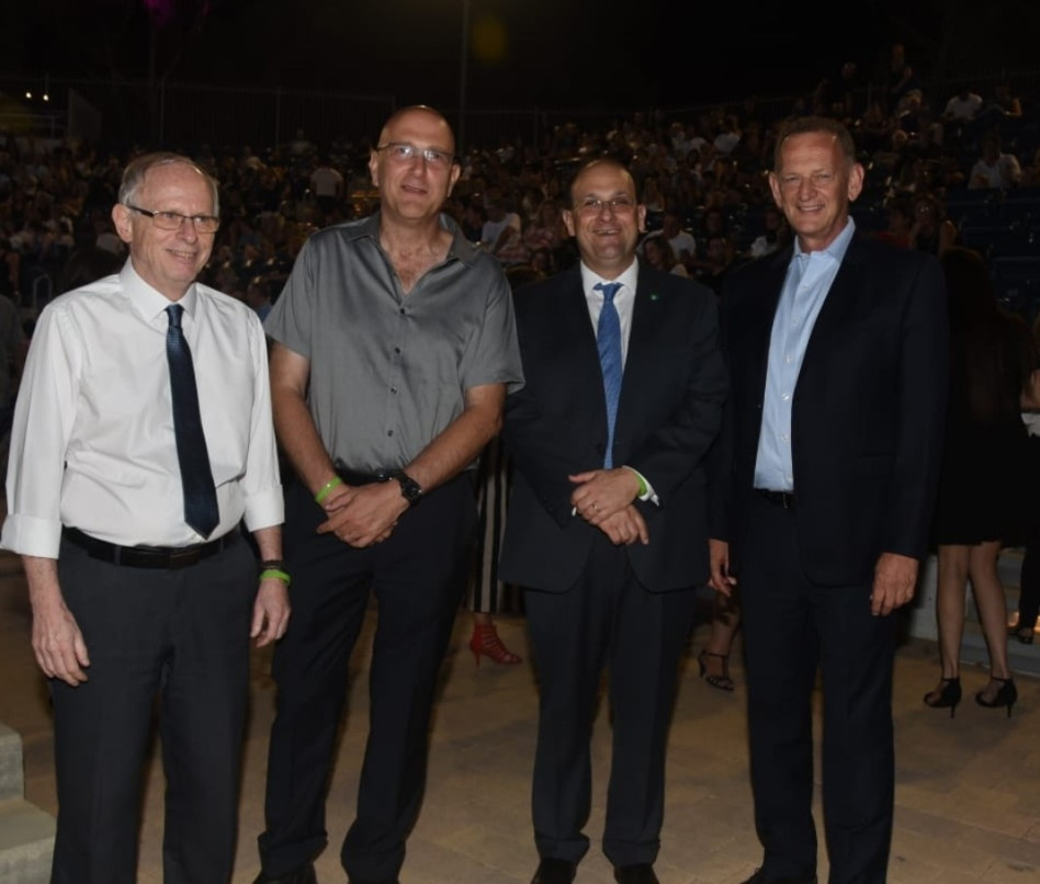 יוחנן לוקר, שלומי קודש, גל איפרגן ואהוד דודסון (צילום: רחל דוד סורוקה)