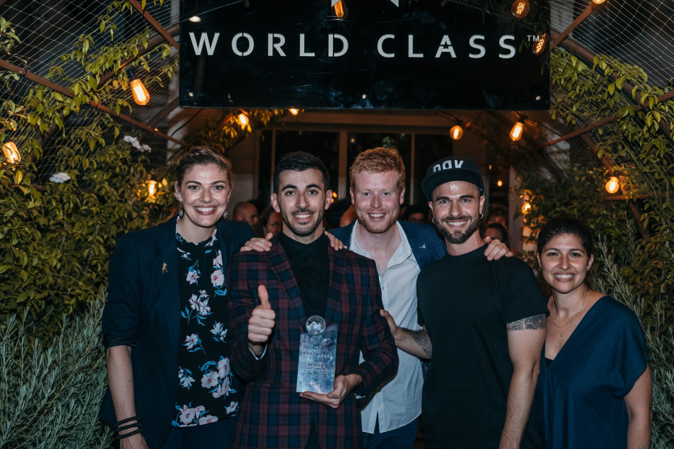 עדיה לנג, אריאל לייזנגולד, מארק מוריאטי, גורמי ספיאשווילי ולורן מואט (צילום: ספחר קוסא)