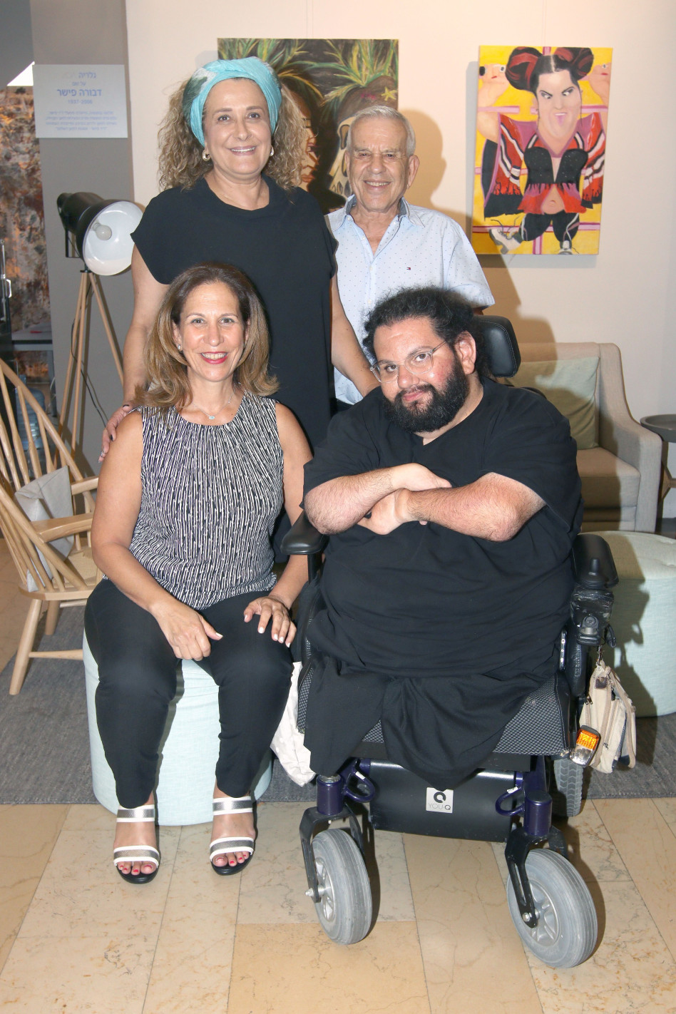  ד"ר אלי פישר, רינה עידן, מיקי זר וסיגל בר-און  צילום: ענת מוסברג