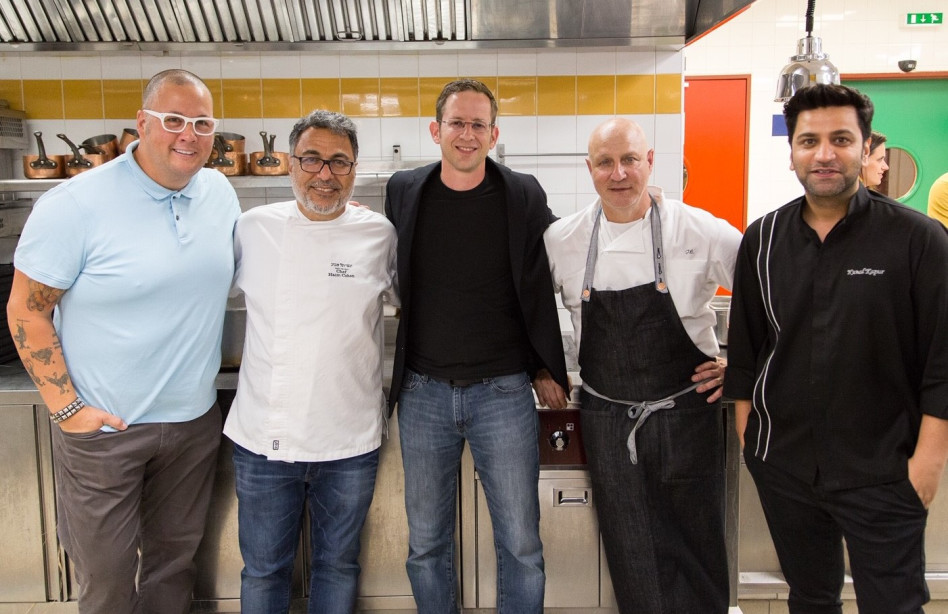  (קונל קפור, טום קוליצ'יו, ברק עילם, חיים כהן, גראהם אליוט (צילום: יח"צ