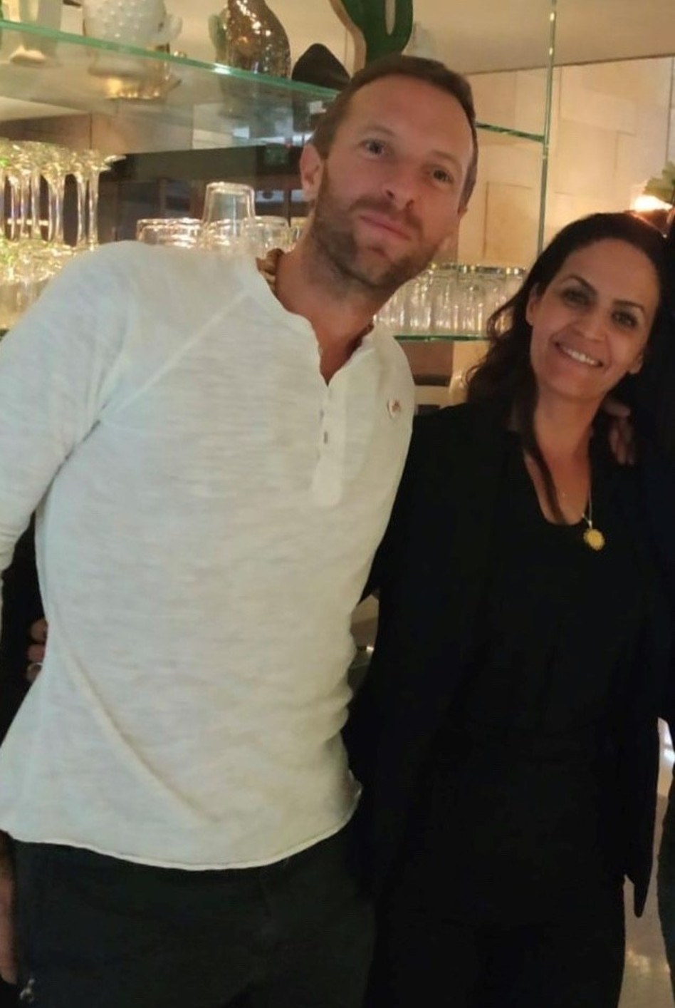 אורלי כהן וכריס מרטין (צילום: גלעד גרוסמן)