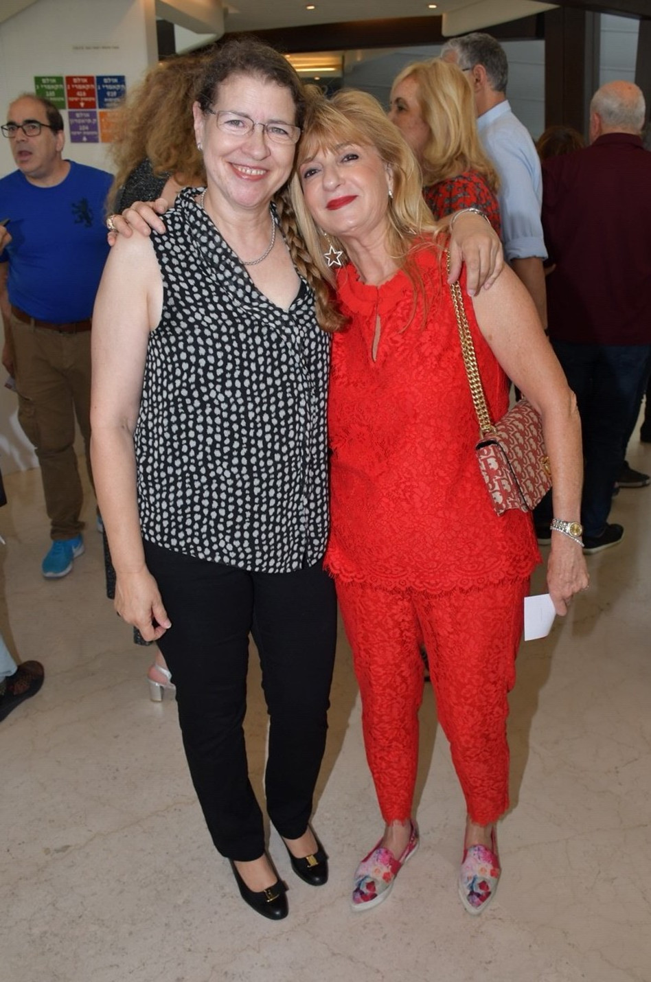 מיכל פורר ודוריס ארקין (צילום: אביב חופי)