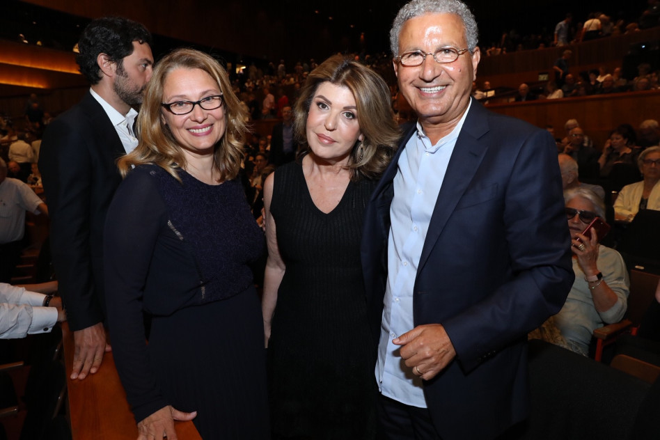 משה אדרי, רותי שטרית ניקולטה מאנטובני-פברוטי (צילום רפי דלויה)