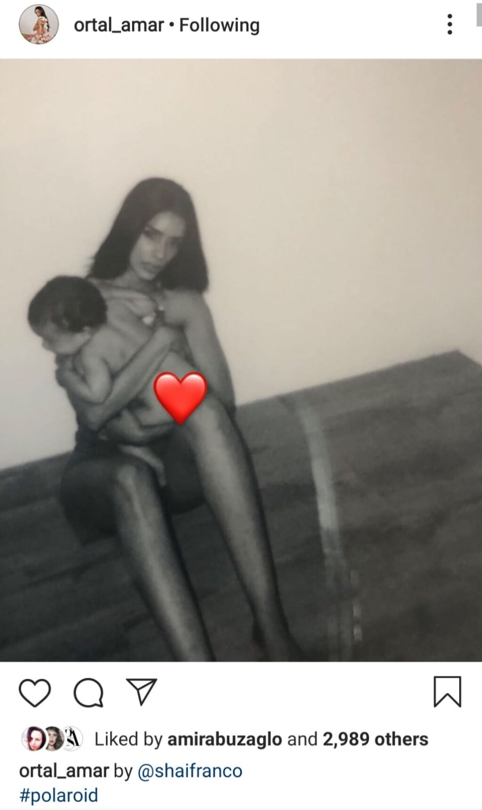 (מתוך האינסטגרם של אורטל עמר, צילום שי פרנקו)