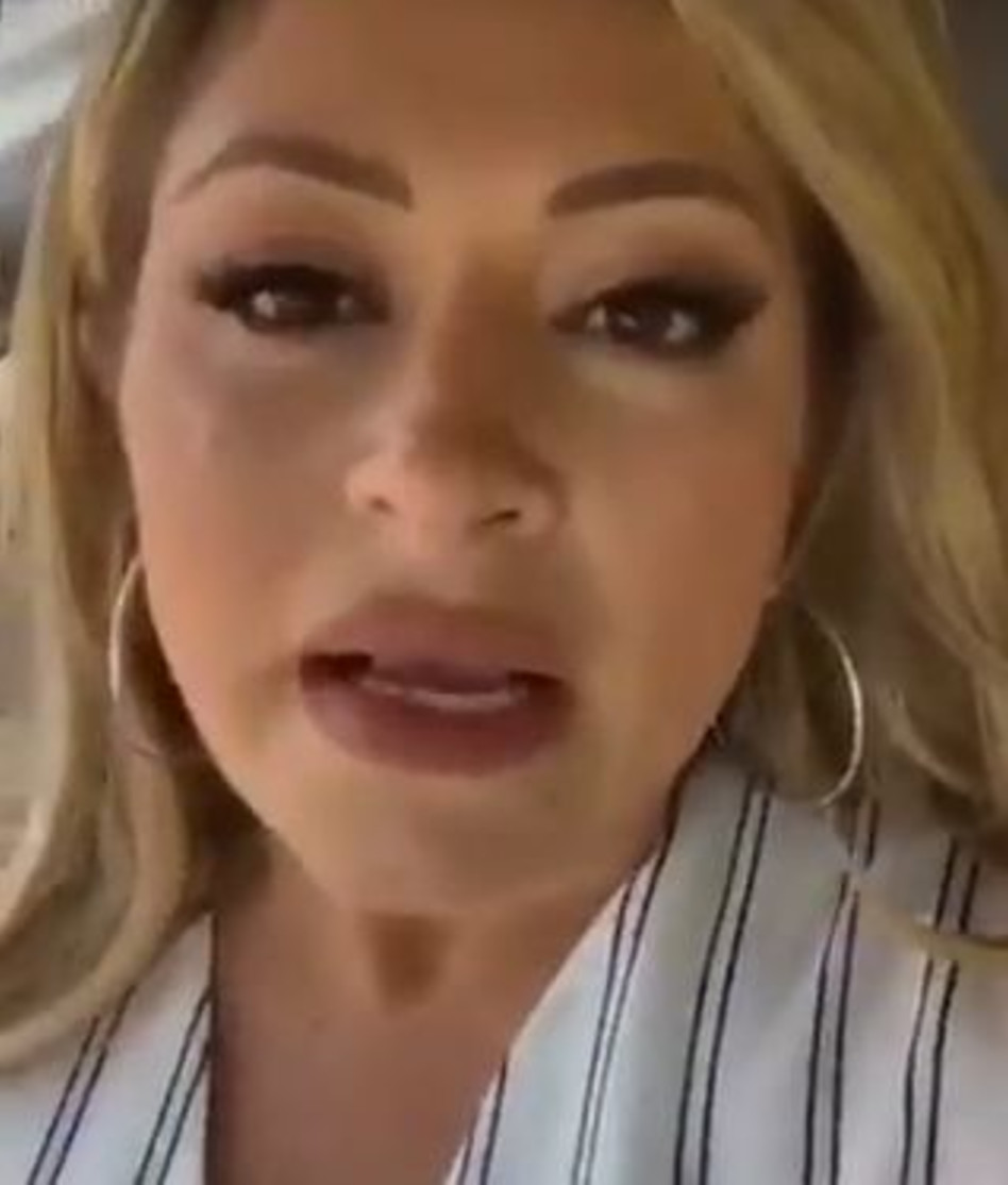 ליהיא גרינר מתעצבנת על השוטר (צילום: אינסטגרם)