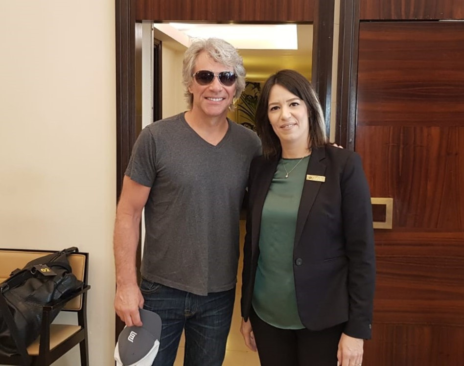 רמה אורם וג'ון בון ג'ובי (צילום: באדיבות דן ת"א)