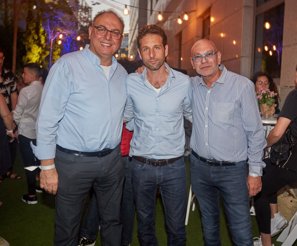 משה רוזנבלום, בן מוסקל ודני לוזון  (צילום: שוקה כהן)