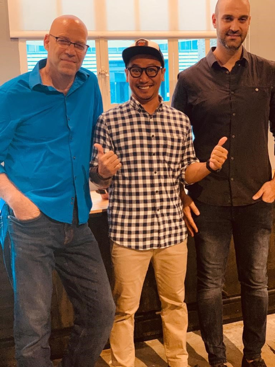 רן אסא, אירמן אסנדי ואורן יצחקי (צילום: דני דיין)