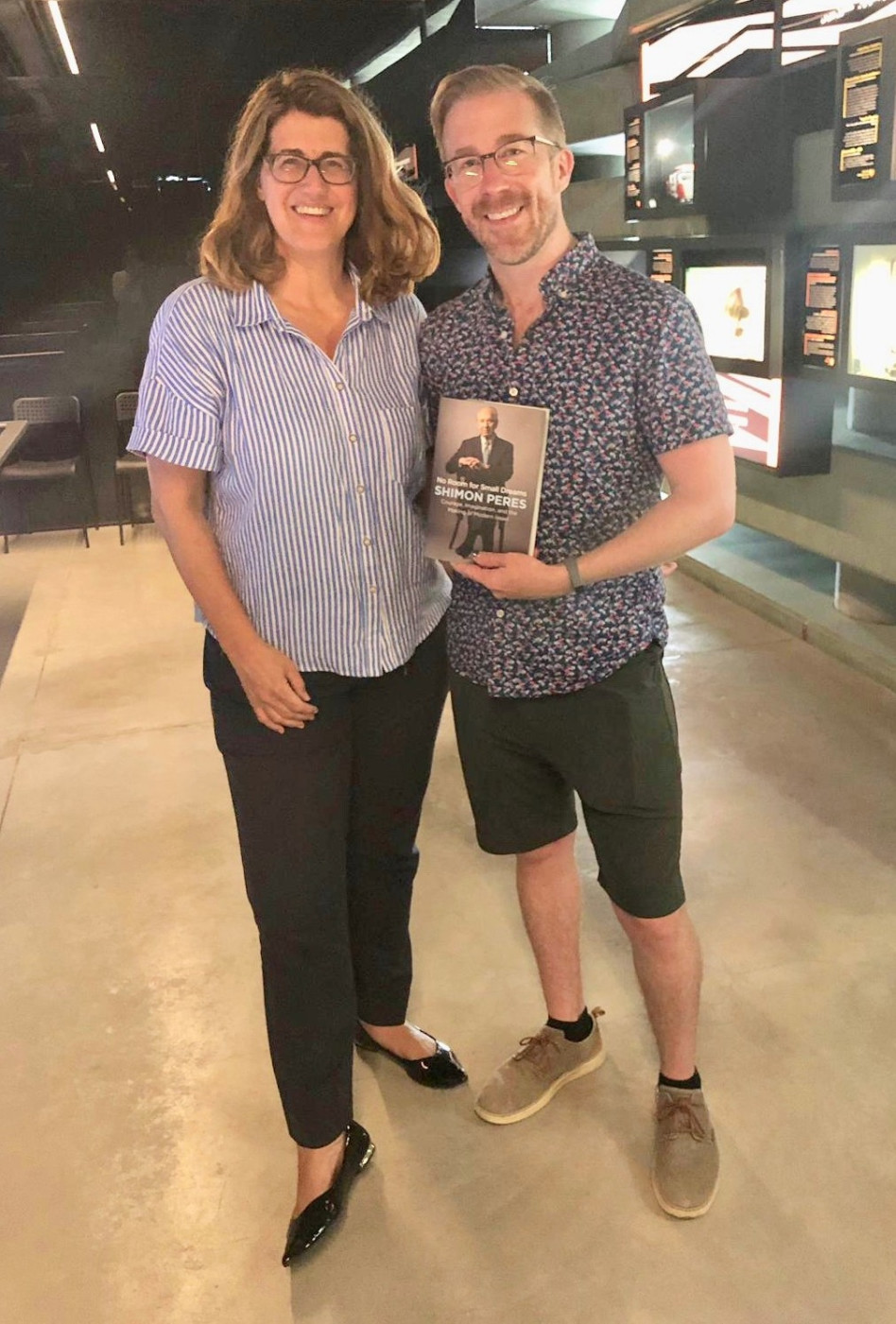 כריס מסינה ואפרת דובדבני (צילום באדיבות מרכז פרס לשלום וחדשנות)