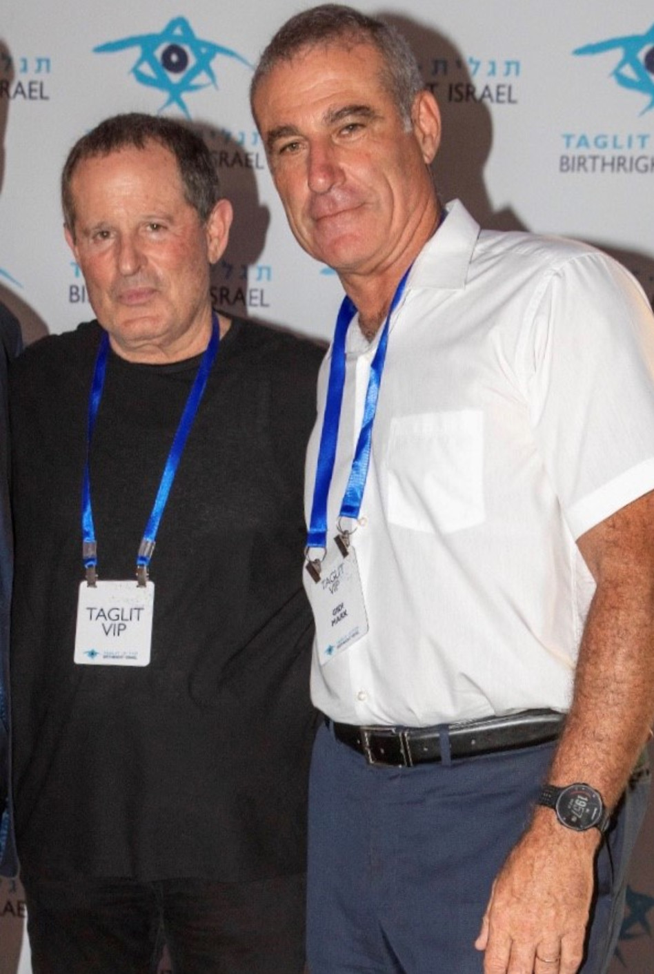 גידי מרק ומאיר שמיר ( צילום: ארז עוזיר)