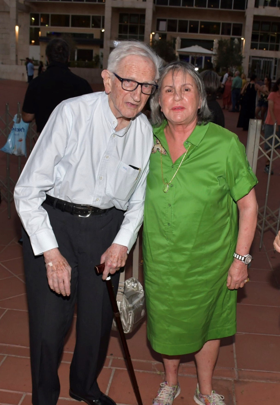 רות חשין ומיכאל סלע (צילום: אביב חופי)