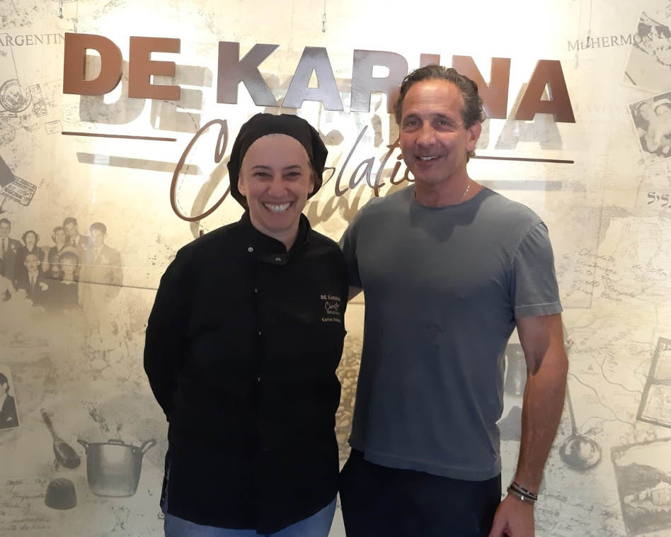 סטיבן צ'סמן וקרינה צ'פלינסקי (צילום: דה קרינה)