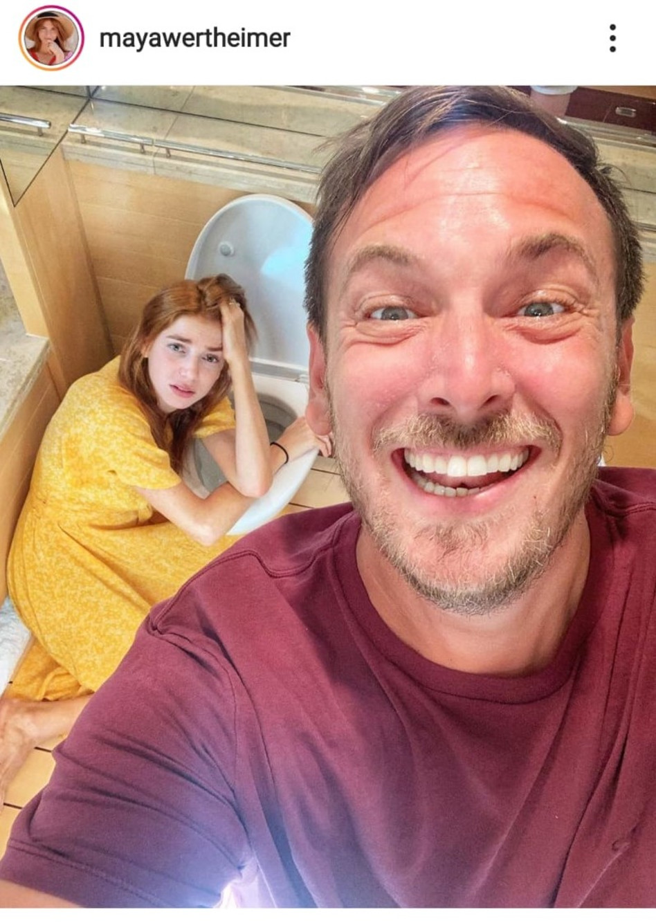מאיה ורטהיימר ואסף זמיר מבשרים על ההריון (צילום: צילום מסך,אינסטגרם)