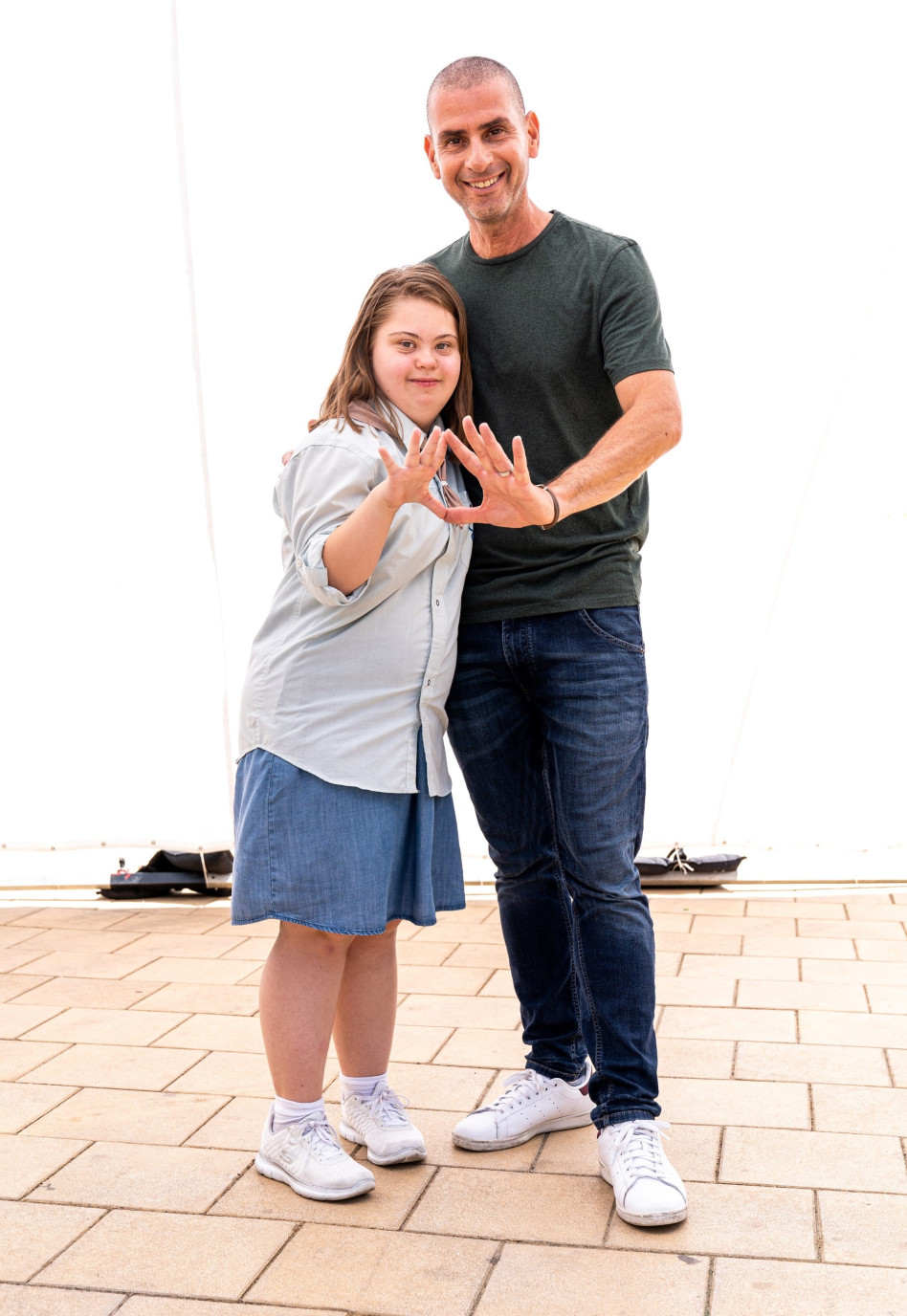 אייל קיציס ולאה לוי (צילום: נעם אפק)