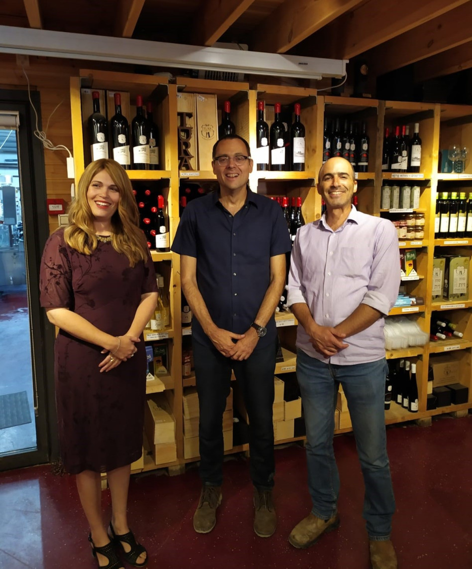 ארז בן-סעדון, צביקה האוזר וורד בן-סעדון (צילום: באדיבות יקב טורא)