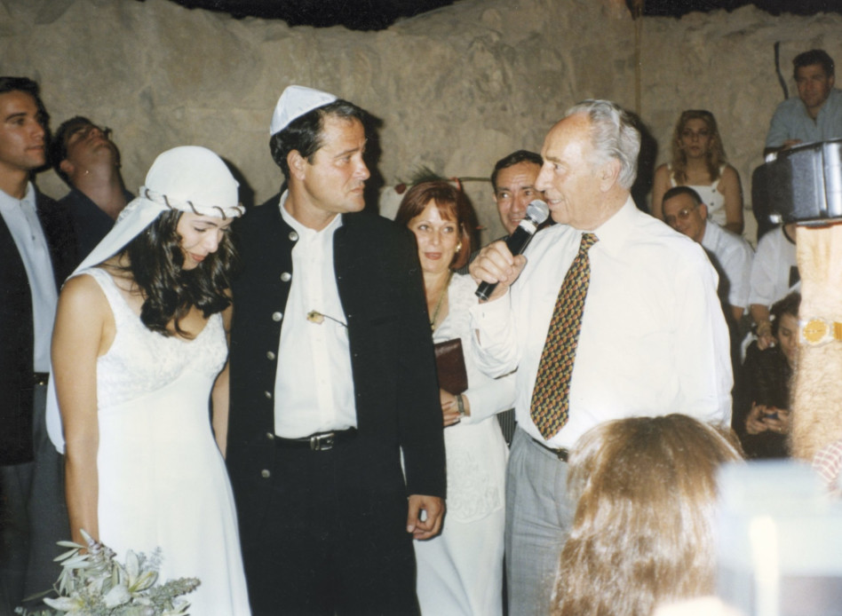 דודו טופז בחתונתו עם רוני חן (צילום: דודו גרינשפן)