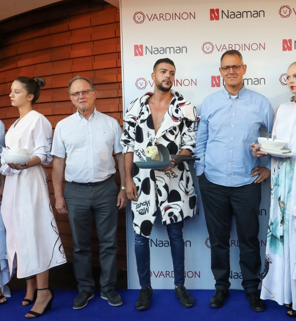 דודי כהן, שלה זהר והדוגמנים (צילום: רונן טופלברג)